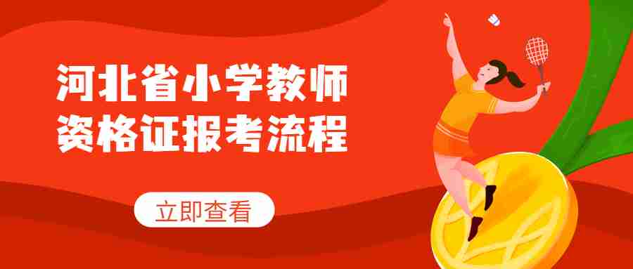 河北省小學教師資格證報考流程