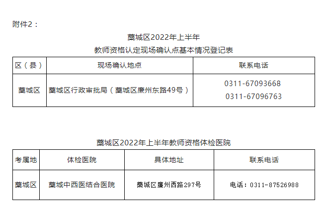 2022上半年石家莊藁城區(qū)教師資格認(rèn)定公告！2