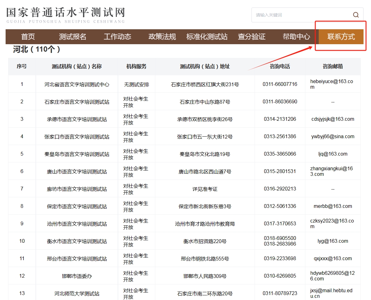 測(cè)試站聯(lián)系方式